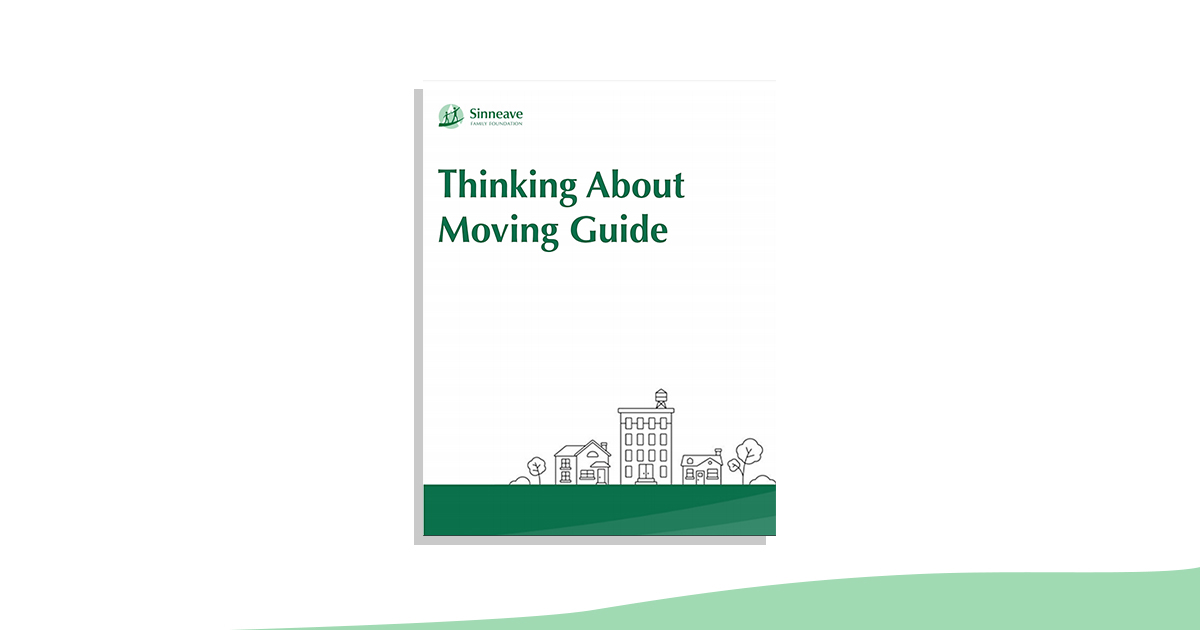A cover image showing the Thinking About Moving Guide which you can click on to read.