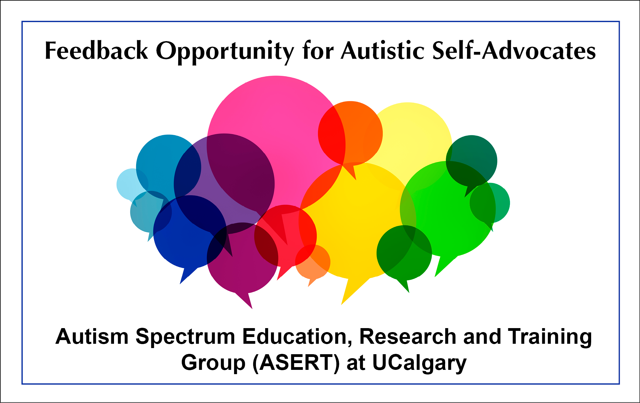 ASERT, research, feedback, opportunity, autistic self-advocates