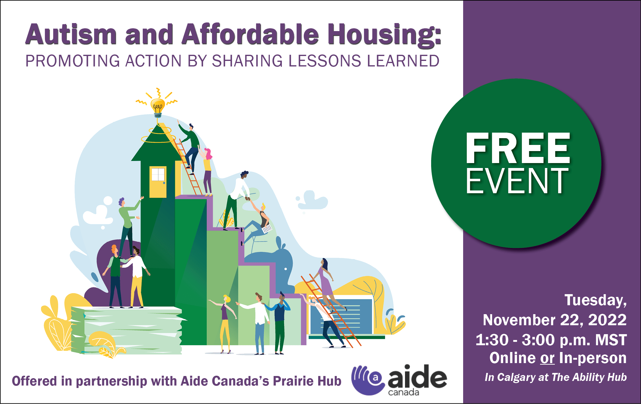 Autism and Affordable Housing, AIDE Canada, Webinar