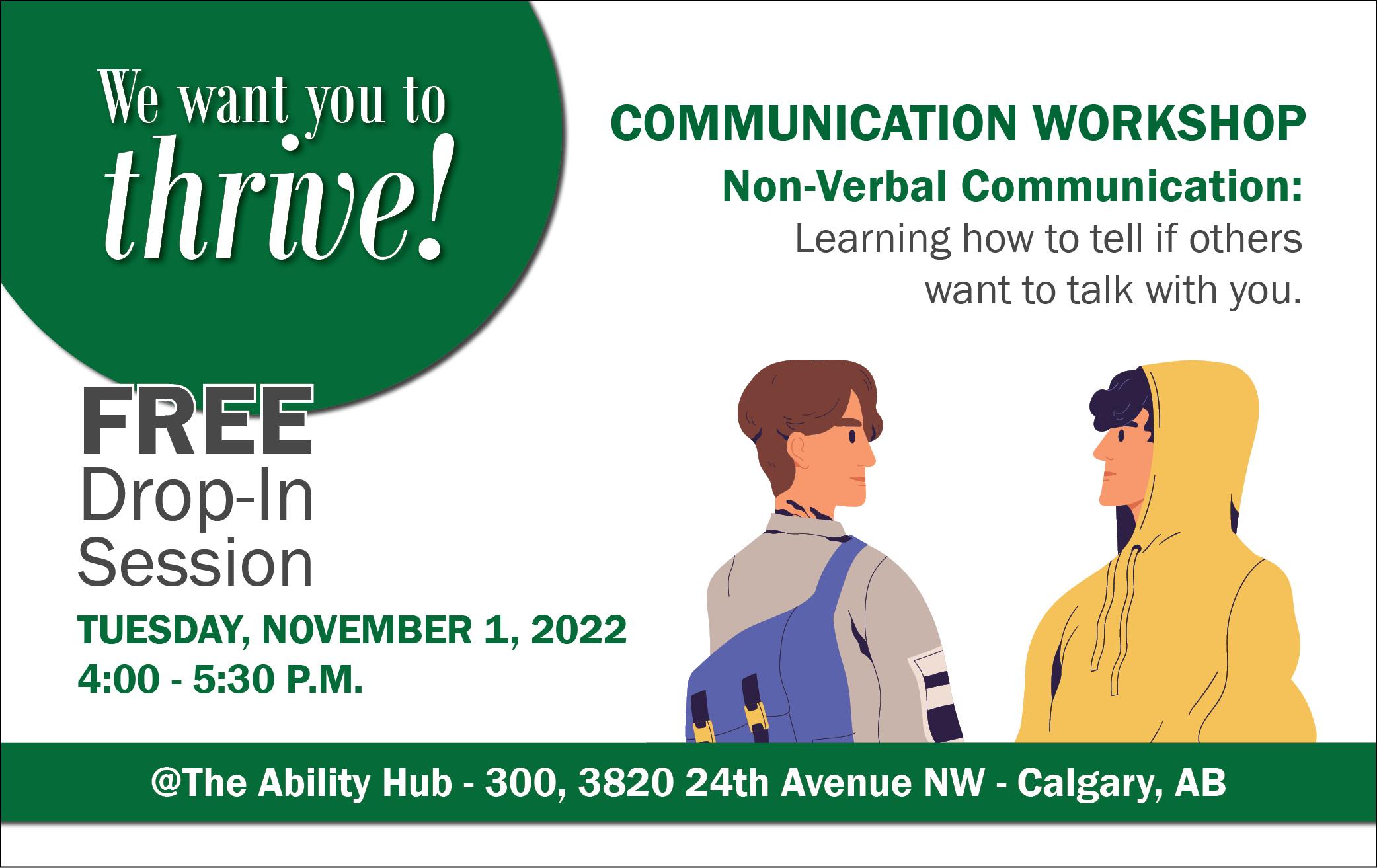 Communication Workshop, Non verbal communication, strategies, tips