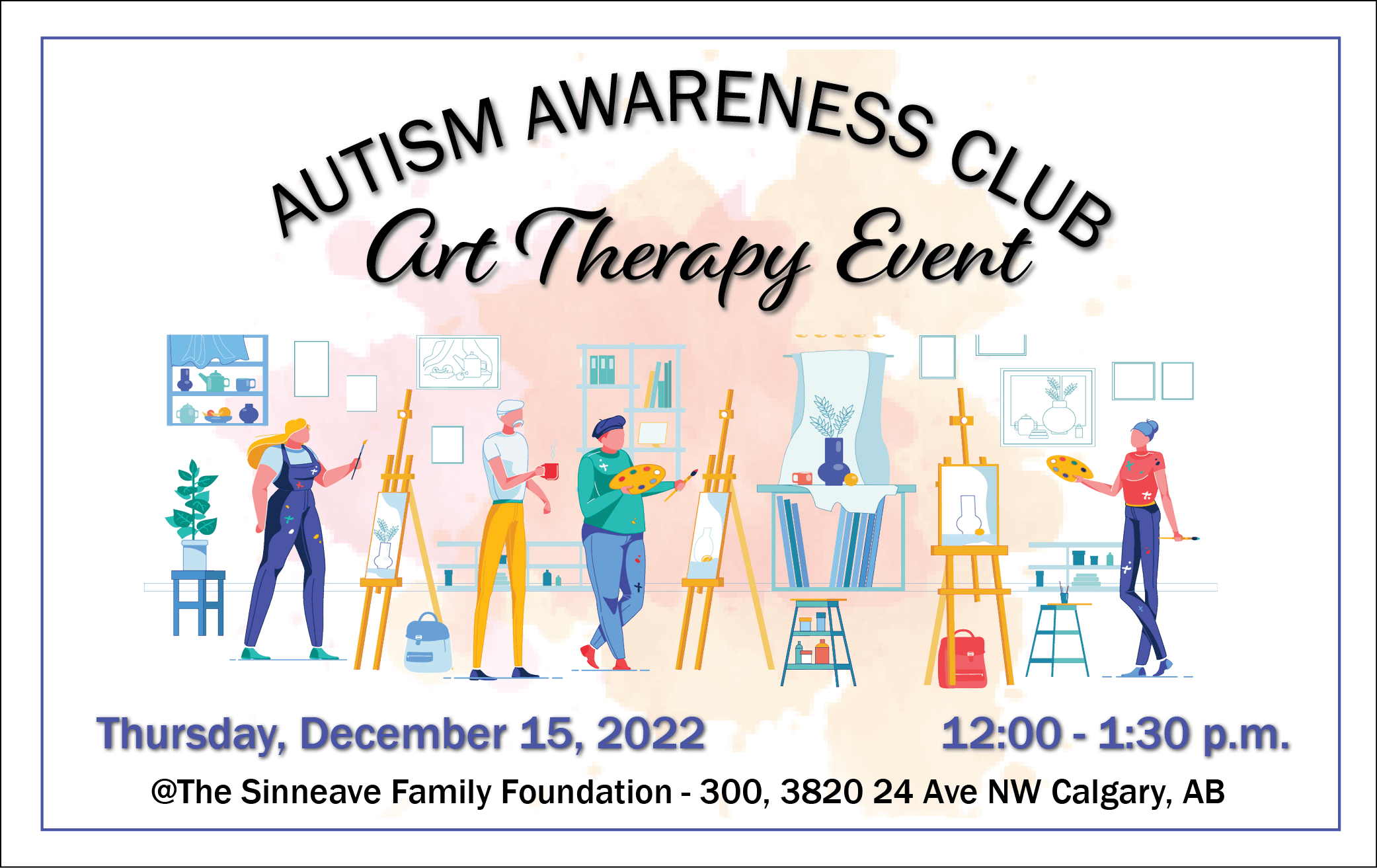 Autism Awareness Club, UCalgary, Art Therapy Event