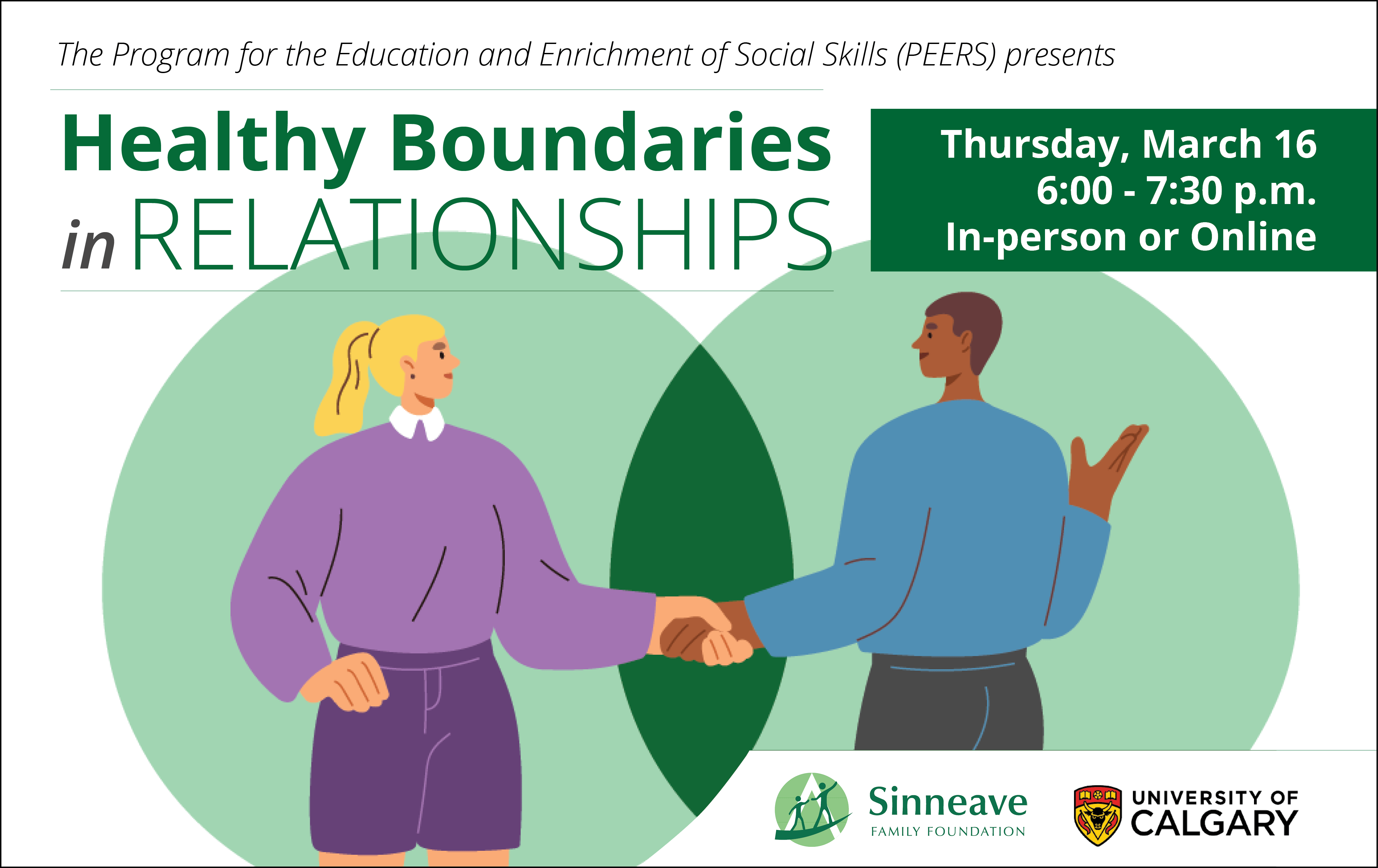 Healthy Boundaries in Relationships, PEERS, Presentation