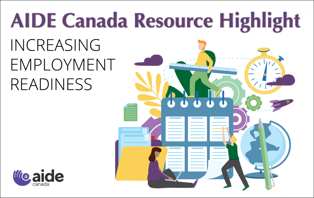 Increasing employment readiness, time to get up and get to work, aide resource highlight