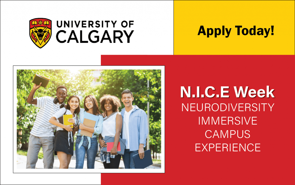 University of Calgary, NICE Week, Neurodiversity Immersive Campus Experience, Wellness Services