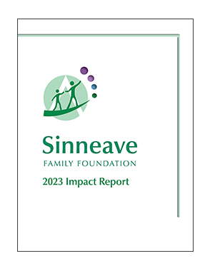 Cover image for 2023 Impact Report Sinneave Family Foundation Logomark