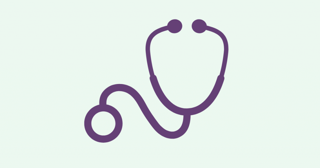 A decorative image of a stethoscope,