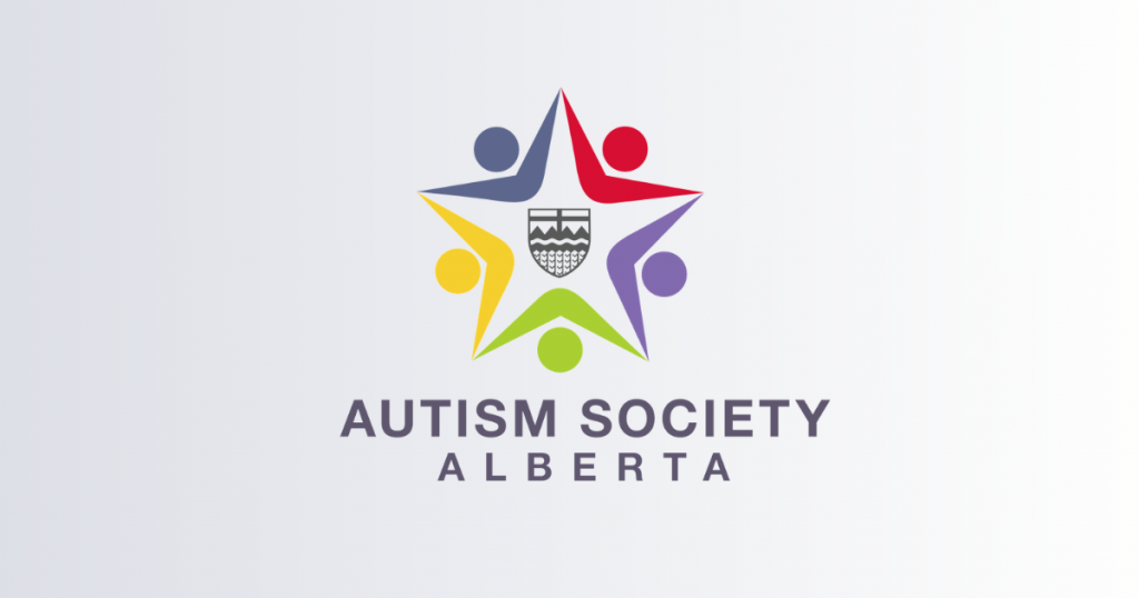 Decorative image with the Autism Society of Alberta logo